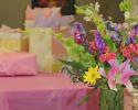 Add color to your party with beautiful baby shower flowers! Flowers brighten a room and enhance any decor. 